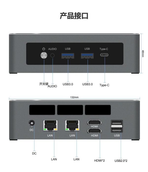 TOPC AMD R7-8745HS 迷你主机 - 图片 3