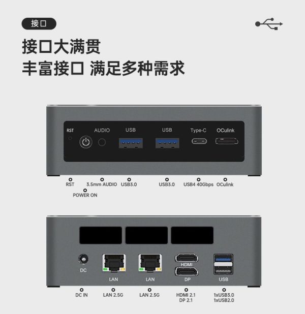 TOPC AMD AI 7 PRO 360 迷你主机 - 图片 3